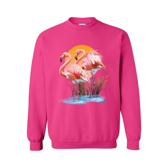 MmF - Women Sweatshirts and Hoodies, up to Size 5XL - Flamingo