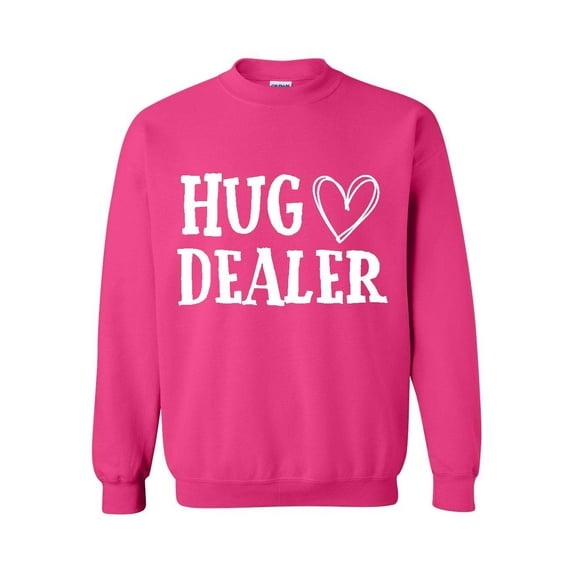 MmF - Women Sweatshirts and Hoodies, up to Size 5XL - Hug Dealer w Heart