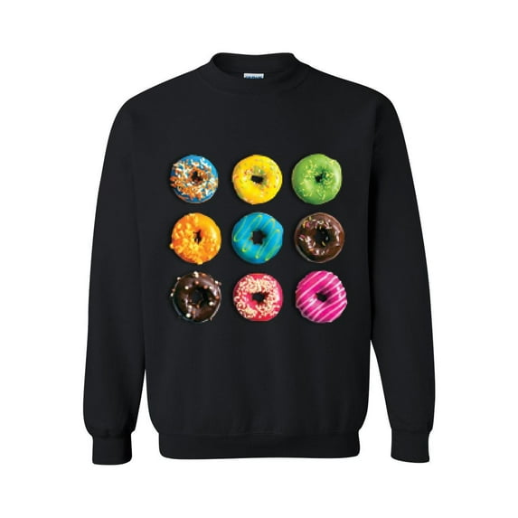 MmF - Women Sweatshirts and Hoodies, up to Size 5XL - Love Food Donuts Doughnuts