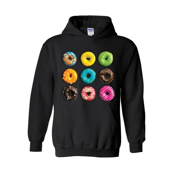 MmF - Women Sweatshirts and Hoodies, up to Size 5XL - Love Food Donuts Doughnuts