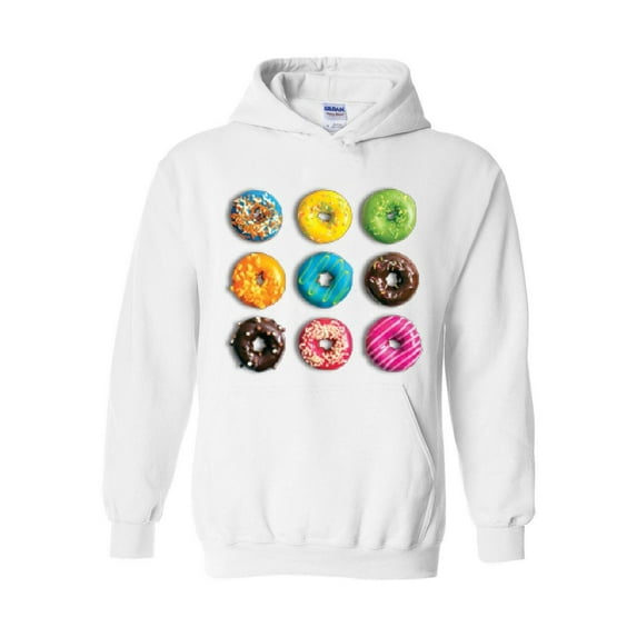 MmF - Women Sweatshirts and Hoodies, up to Size 5XL - Love Food Donuts Doughnuts