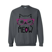MmF - Women Sweatshirts and Hoodies, up to Size 5XL - Meow Cute Cat Kitty