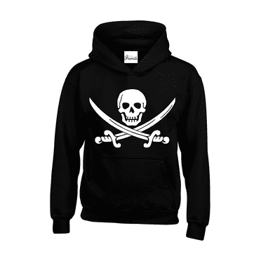 MmF - Women Sweatshirts and Hoodies, up to Size 5XL - Pirate Flag