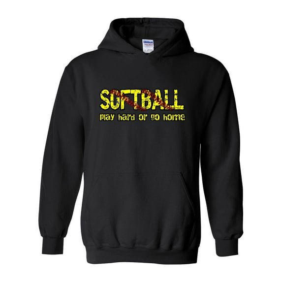 MmF - Women Sweatshirts and Hoodies, up to Size 5XL - Softball Play Hard or Go Home