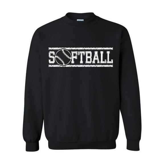 MmF - Women Sweatshirts and Hoodies, up to Size 5XL - Softball with Ball