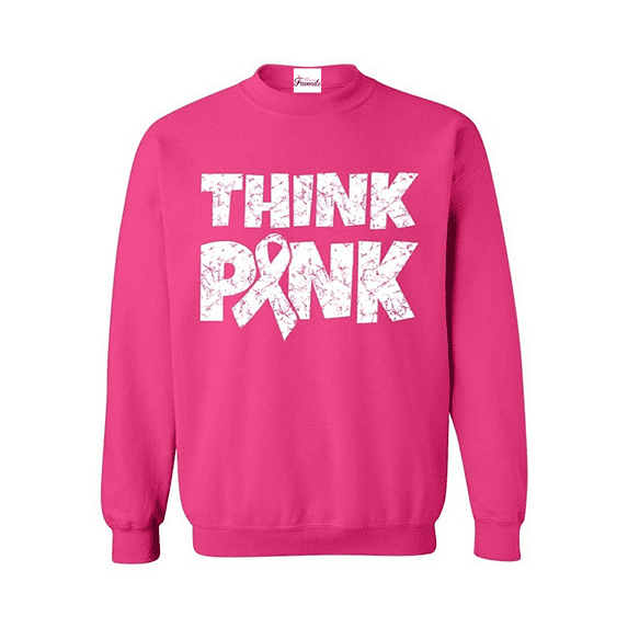 MmF - Women Sweatshirts and Hoodies, up to Size 5XL - Think Pink Cancer