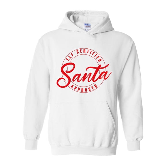 MmF - Women's Plus Sweatshirts and Hoodies - ELF CERTIFIED SANTA APPROVED XMAS