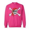 thumbnail image 1 of MmF - Women's Plus Sweatshirts and Hoodies - Halloween Jolly Roger Skull Crossbones, 1 of 5