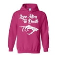 thumbnail image 1 of MmF - Women's Plus Sweatshirts and Hoodies - Halloween Love Him To Death Matching Halloween Couple, 1 of 5
