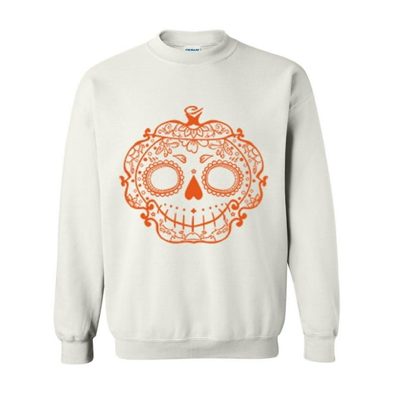 MmF - Women's Plus Sweatshirts and Hoodies - Halloween Sugar Pumpkin