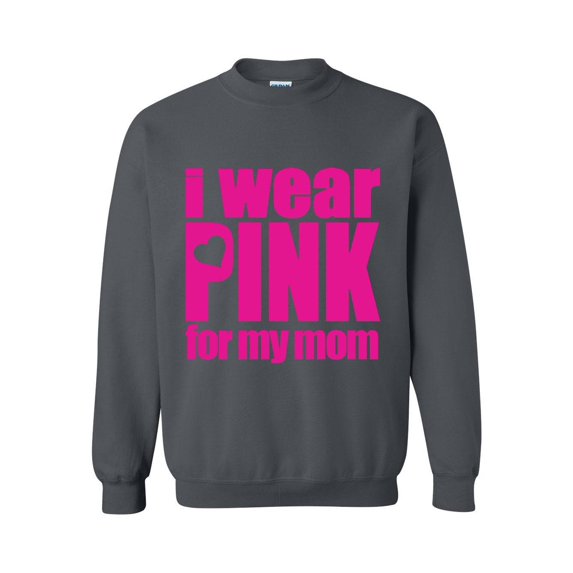 MmF - Women's Plus Sweatshirts and Hoodies - I Wear Pink For My Mom