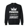 thumbnail image 1 of MmF - Women's Plus Sweatshirts and Hoodies - Princess are Born in January, 1 of 5