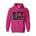 thumbnail image 1 of MmF - Women's Plus Sweatshirts and Hoodies, up to Size 5XL - Eat Sleep Hockey, 1 of 5