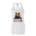 thumbnail image 1 of MmF - Women's Racerback Tank Top - BEAR IN XMAS UGLY SWEATER, 1 of 5