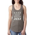 thumbnail image 1 of MmF - Women's Racerback Tank Top - Christmas Kitten Meowy, 1 of 5