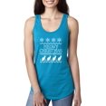 thumbnail image 1 of MmF - Women's Racerback Tank Top - Christmas Kitten Meowy, 1 of 5