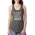 thumbnail image 1 of MmF - Women's Racerback Tank Top - Christmas Kitten Meowy, 1 of 5