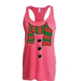 thumbnail image 1 of Women's Racerback Tank Top - Christmas Snowman Scarf, 1 of 5