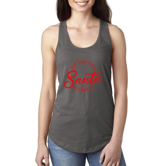 MmF - Women's Racerback Tank Top - ELF CERTIFIED SANTA APPROVED XMAS