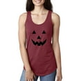 thumbnail image 1 of Artix - Women's Racerback Tank Top - Halloween Costume Pumpkin Face, 1 of 3