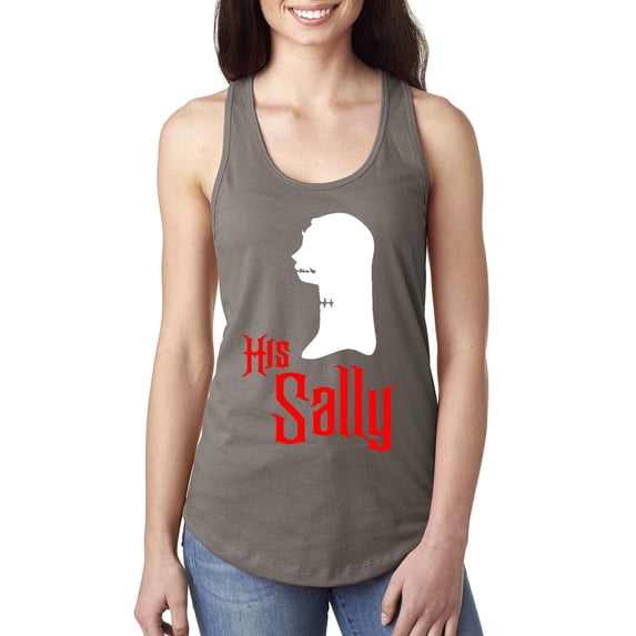 MmF - Women's Racerback Tank Top - Halloween Her Jack Matching Halloween Couple