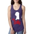 thumbnail image 1 of MmF - Women's Racerback Tank Top - Halloween Her Jack Matching Halloween Couple, 1 of 3