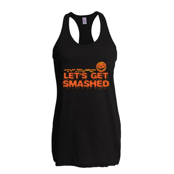 MmF - Women's Racerback Tank Top - Halloween Let`s Get Smashed