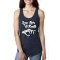 thumbnail image 1 of MmF - Women's Racerback Tank Top - Halloween Love Her to Death Matching Halloween Couple, 1 of 5