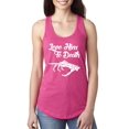thumbnail image 1 of MmF - Women's Racerback Tank Top - Halloween Love Him To Death Matching Halloween Couple, 1 of 5