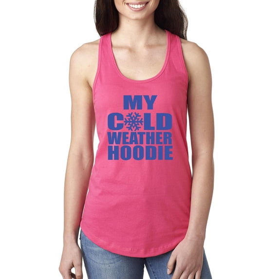 MmF - Women's Racerback Tank Top - MY COLD WEATHER XMAS HOODIE