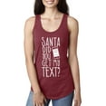 thumbnail image 1 of MmF - Women's Racerback Tank Top - SANTA DID YOU GET MY TEXT?, 1 of 3