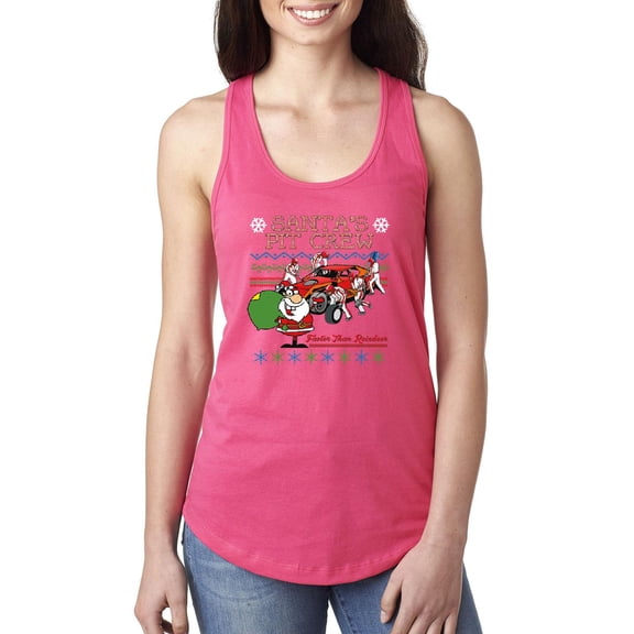 MmF - Women's Racerback Tank Top - SANTA'S PIT CREW