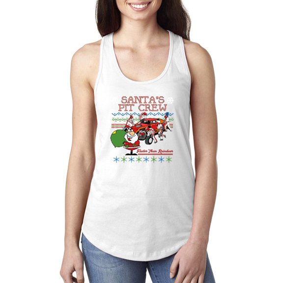 MmF - Women's Racerback Tank Top - SANTA'S PIT CREW