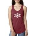 thumbnail image 1 of MmF - Women's Racerback Tank Top - Snowflake Christmas New Year, 1 of 3
