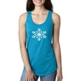 thumbnail image 1 of MmF - Women's Racerback Tank Top - Snowflake Christmas New Year, 1 of 5