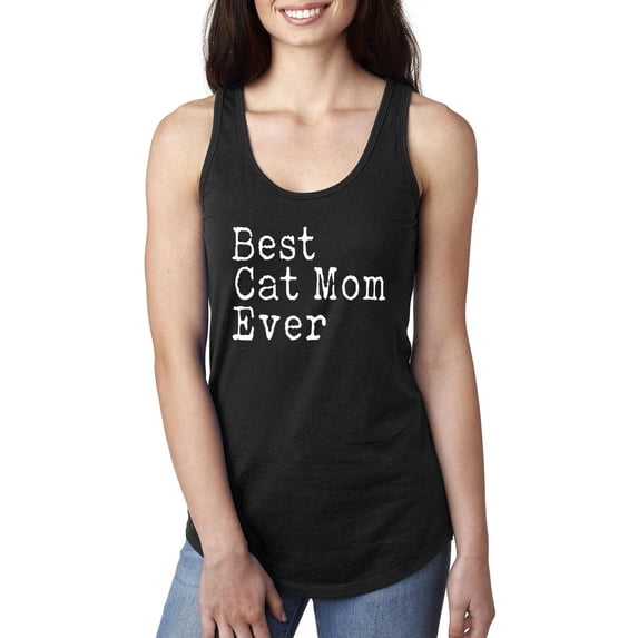 MmF - Women's Racerback Tank Top, up to Women Size 2XL - Best Cat Mom