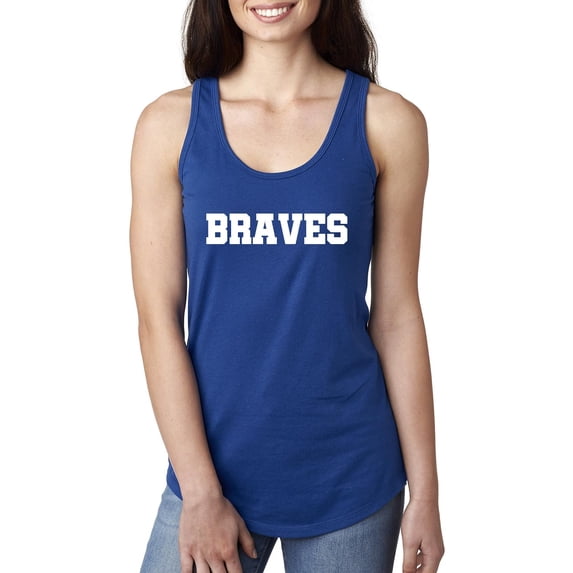 MmF - Women's Racerback Tank Top, up to Women Size 2XL - Braves