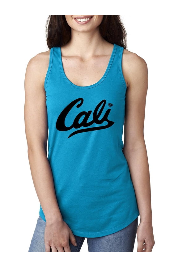 MmF - Women's Racerback Tank Top, up to Women Size 2XL - California Cali