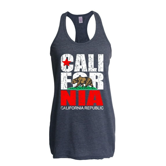 MmF - Women's Racerback Tank Top, up to Women Size 2XL - California Cali