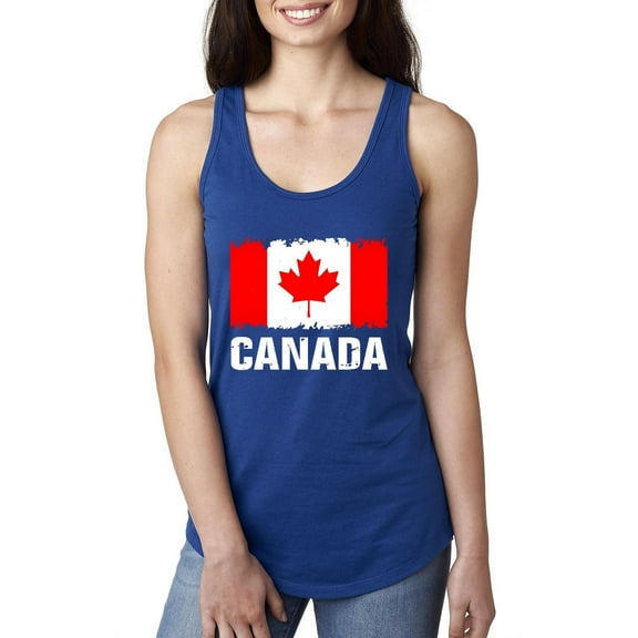 MmF - Women's Racerback Tank Top, up to Women Size 2XL - Canada Flag