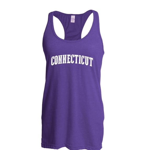 MmF - Women's Racerback Tank Top, up to Women Size 2XL - Connecticut