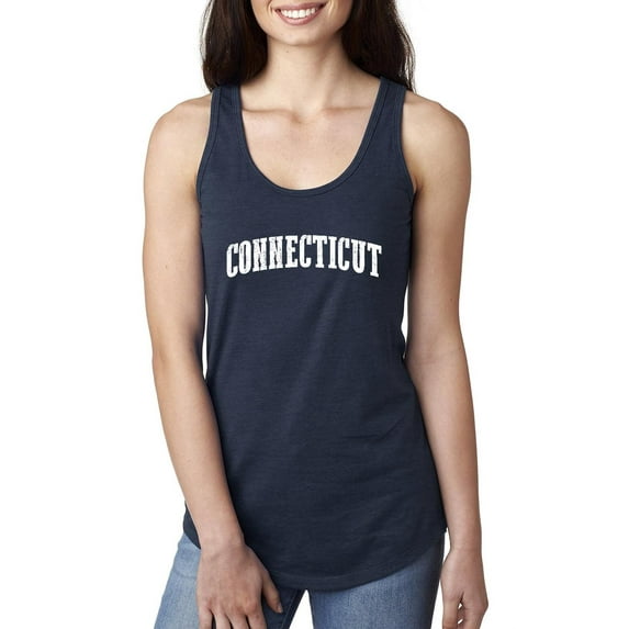 MmF - Women's Racerback Tank Top, up to Women Size 2XL - Connecticut
