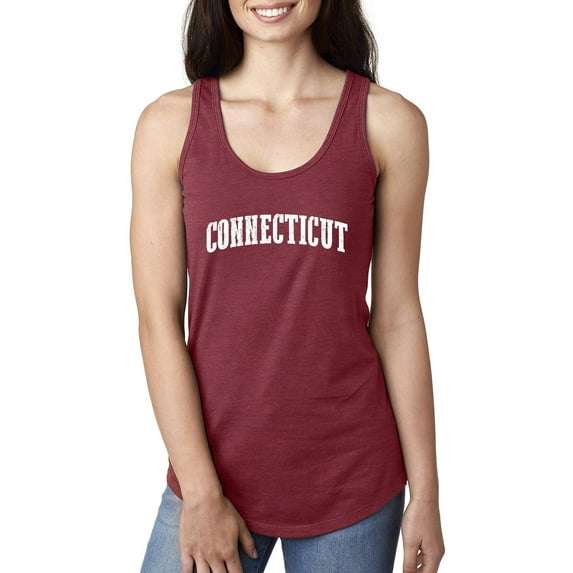 MmF - Women's Racerback Tank Top, up to Women Size 2XL - Connecticut