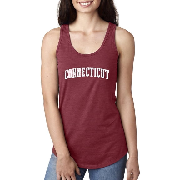 MmF - Women's Racerback Tank Top, up to Women Size 2XL - Connecticut