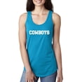 thumbnail image 1 of MmF - Women's Racerback Tank Top, up to Women Size 2XL - Cowboys, 1 of 5