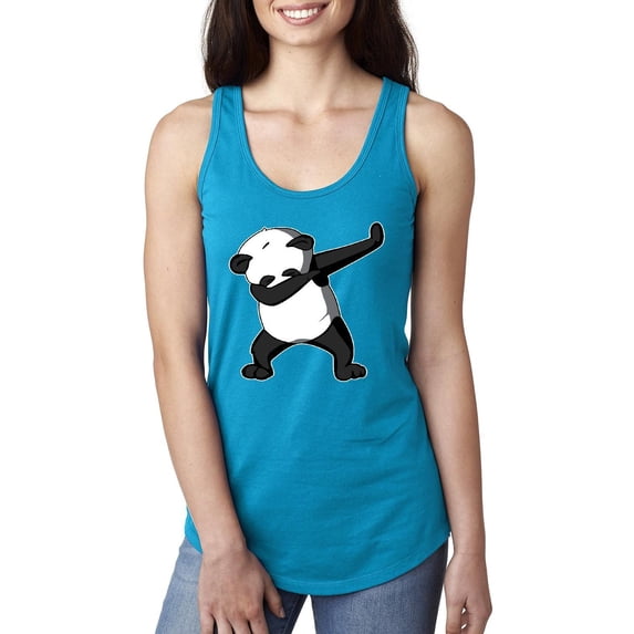 MmF - Women's Racerback Tank Top, up to Women Size 2XL - Dancing Panda
