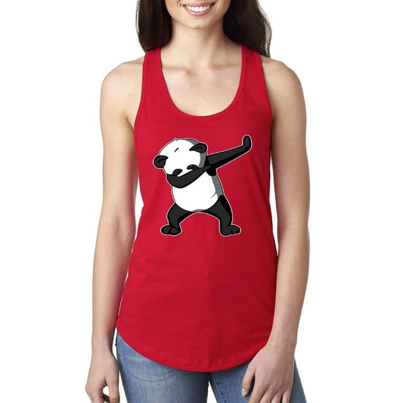 MmF - Women's Racerback Tank Top, up to Women Size 2XL - Dancing Panda