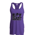 thumbnail image 1 of MmF - Women's Racerback Tank Top, up to Women Size 2XL - Eat Sleep Hockey, 1 of 2