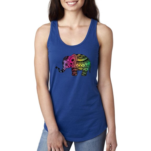 MmF - Women's Racerback Tank Top, up to Women Size 2XL - Elephant
