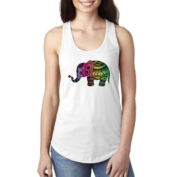 MmF - Women's Racerback Tank Top, up to Women Size 2XL - Elephant